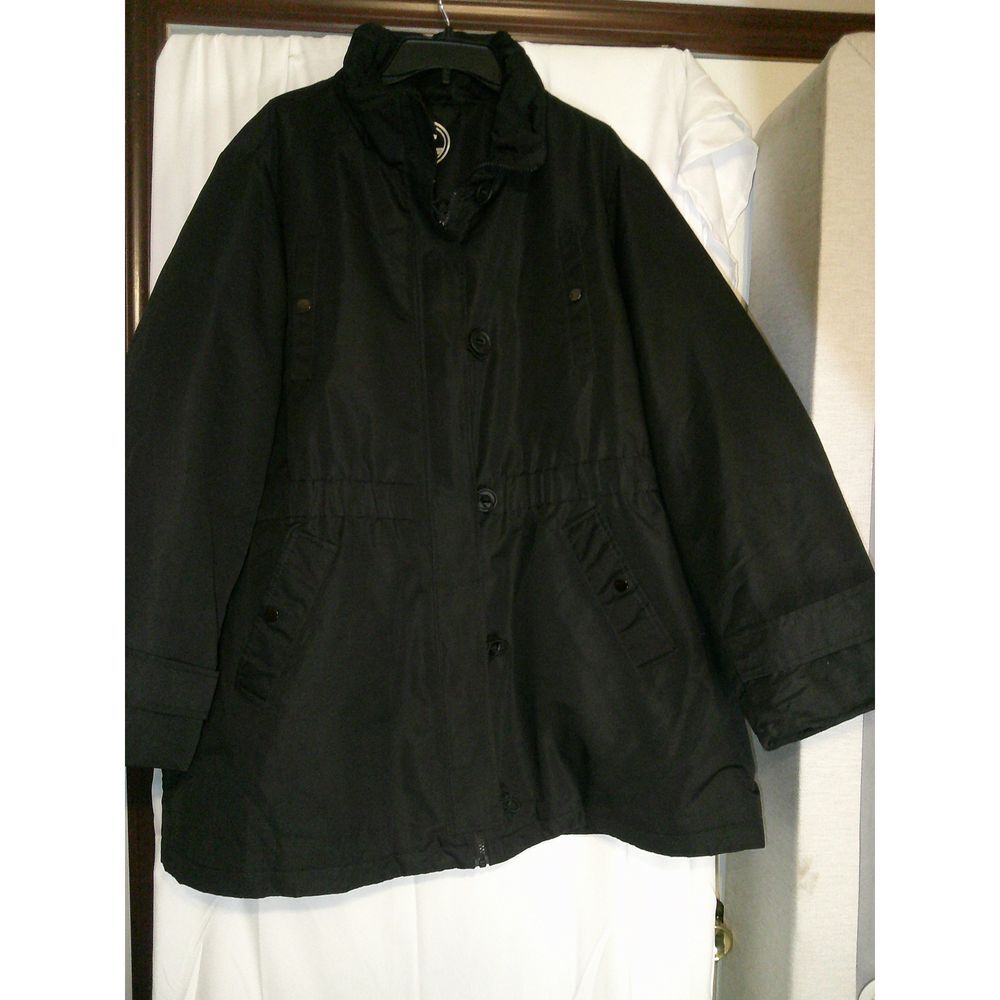 Halifax Black Utility Jacket Outdoor Casual‎ Wear Windbreaker 3X
